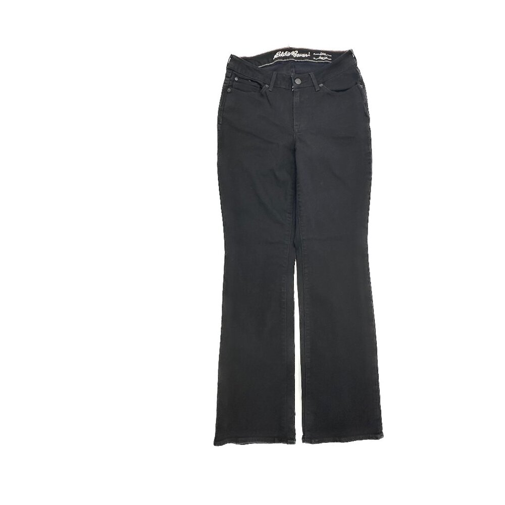 Eddie Bauer Curvy‎ Boot Cut Women's size 6 Black Denim Jeans